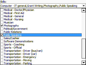 Sample checklist